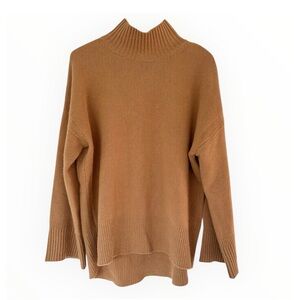 Frame • Cashmere Heather Camel Turtleneck Sweater